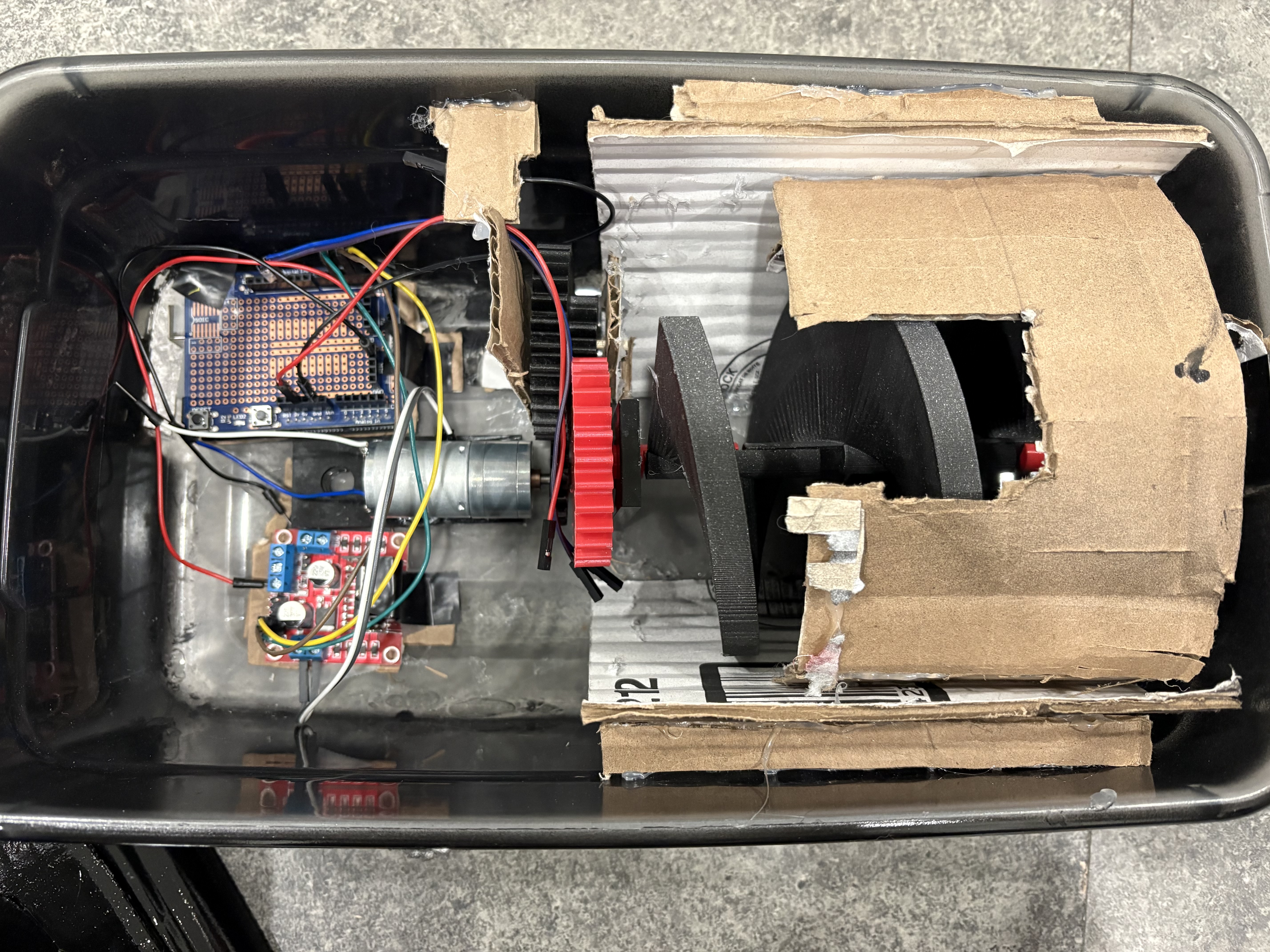 Motion-Activated Treat Dispenser - profile view
